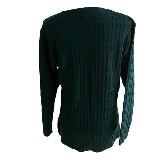 Norm Thompson Cable Knit Cardigan Sweater Italy Size Small - Picture 3 of 6